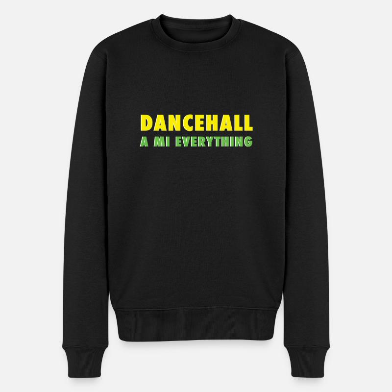 dancehall un mi tout - Pull Premium bio Homme - noir