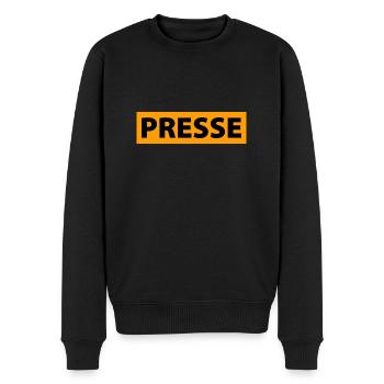 presse - Pull Premium bio Homme - noir - Devant - Nico (187cm)