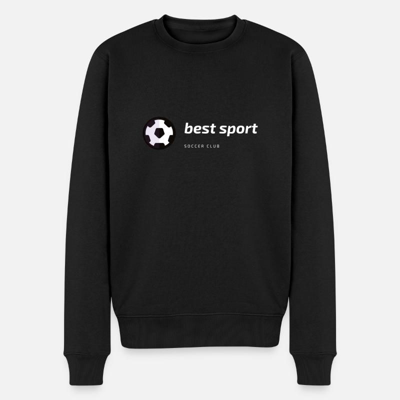 Bester Sport - Männer Premium Bio Pullover - Schwarz