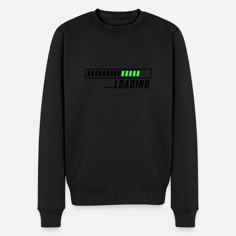 Loading loading bar - Men's Premium Organic Jumper - black