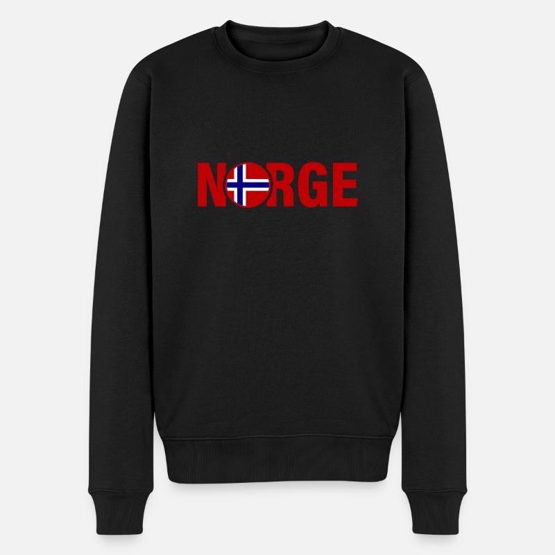 Norvège Drapeau Norvège - Pull Premium bio Homme - noir