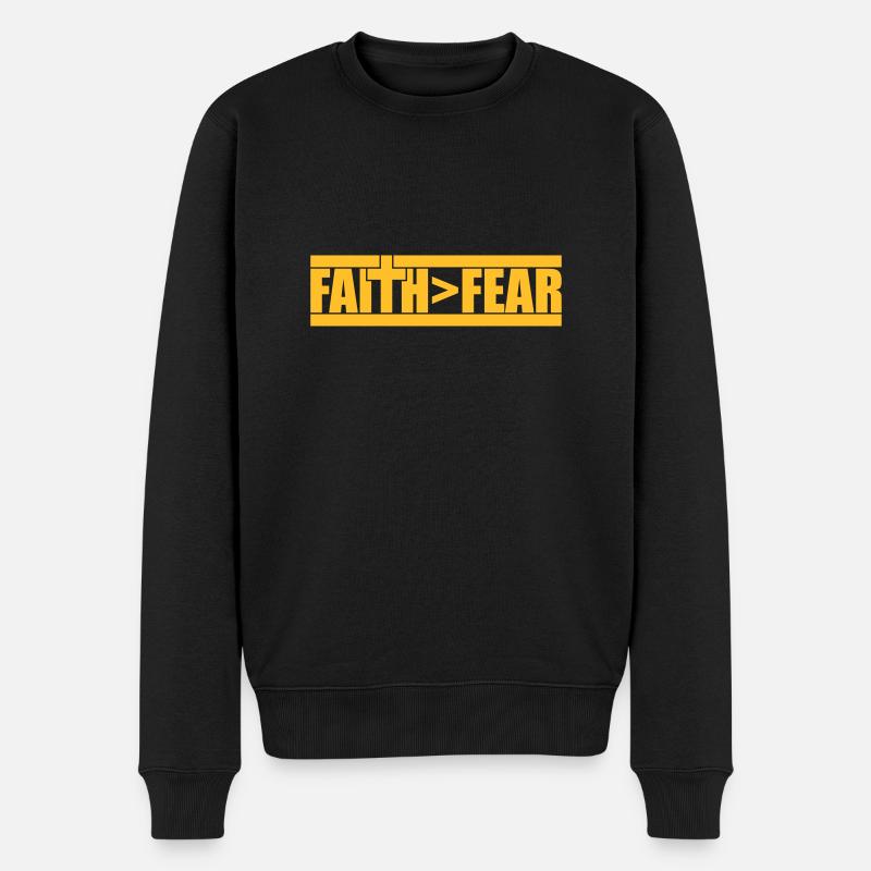 Croix Dieu Faith - Pull Premium bio Homme - noir