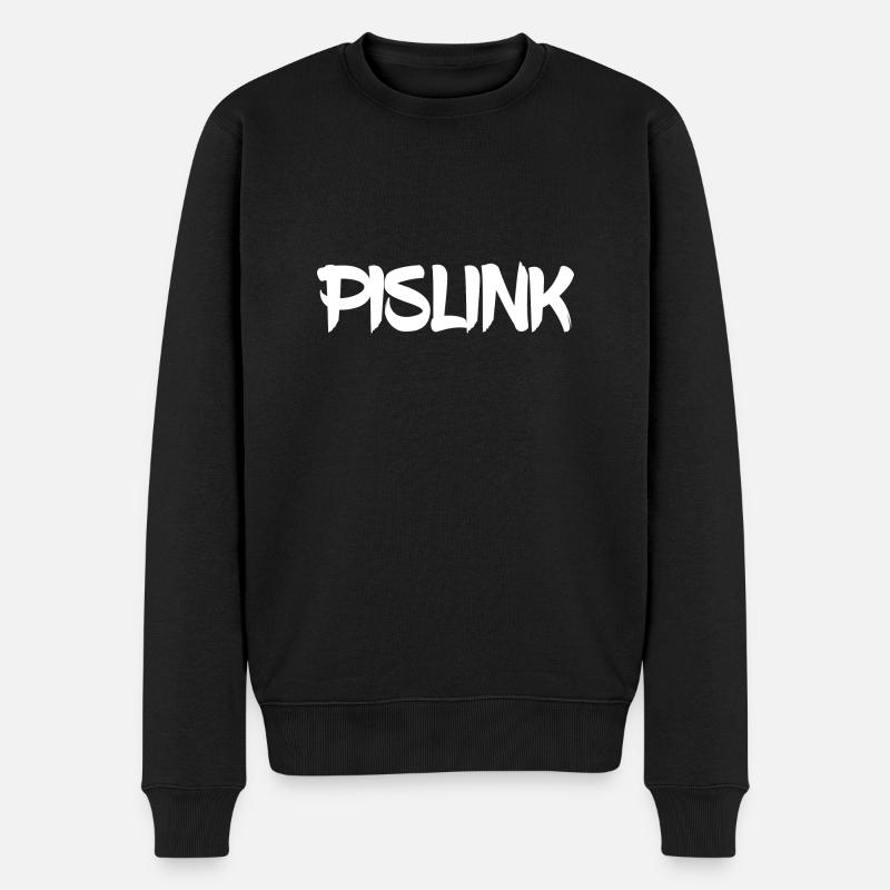 Pislink - Männer Premium Bio Pullover - Schwarz