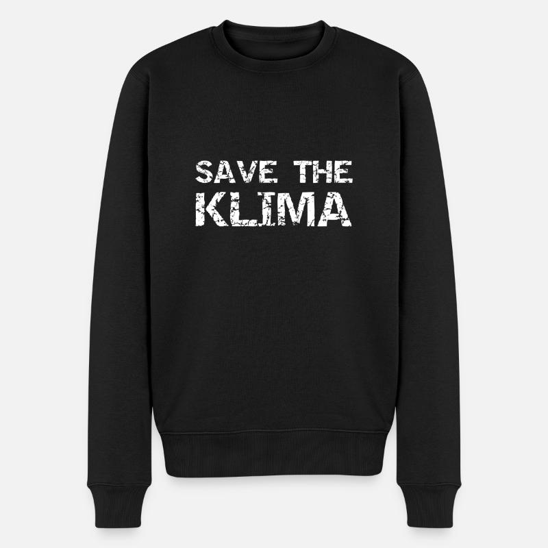 Klima - Männer Premium Bio Pullover - Schwarz