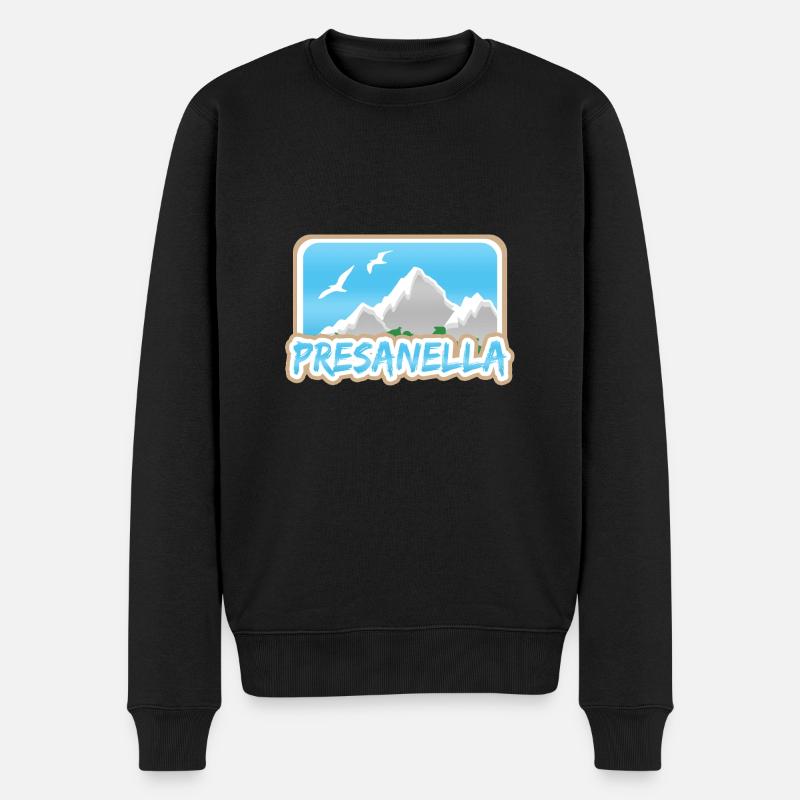Geschenk für Presanella - Männer Premium Bio Pullover - Schwarz