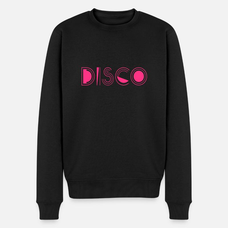 Disco - Männer Premium Bio Pullover - Schwarz