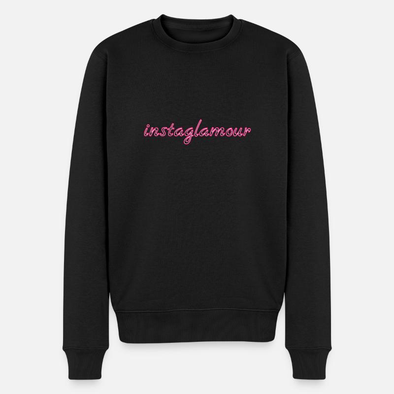 Instaglamour 2 - Männer Premium Bio Pullover - Schwarz