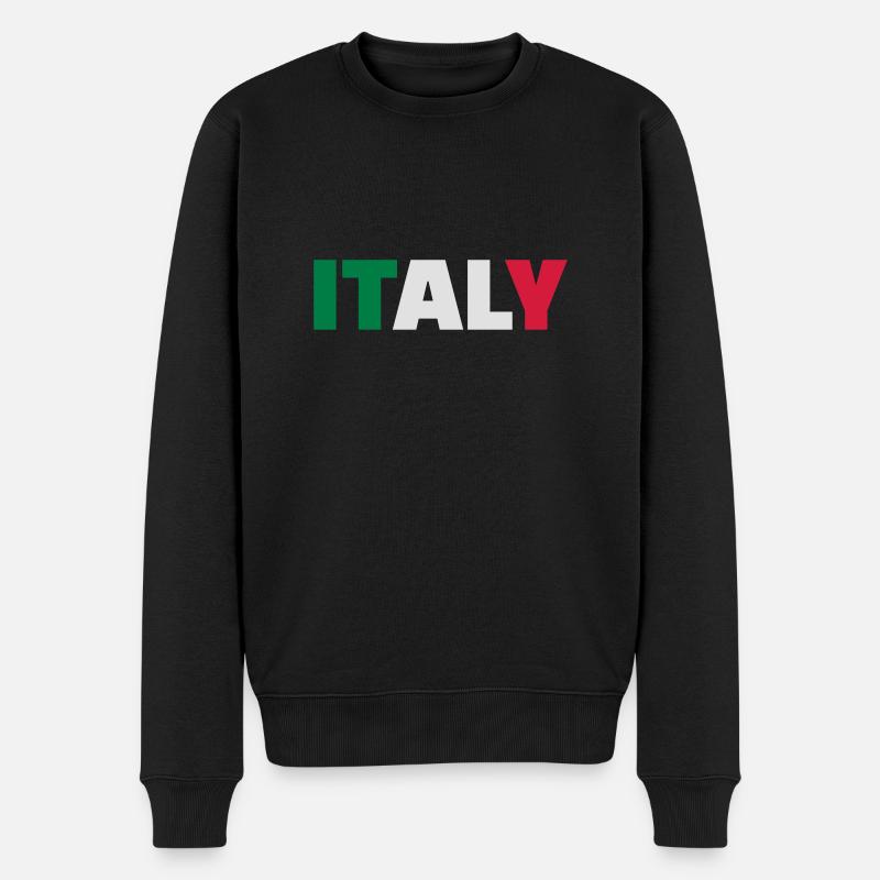 Italy - Pull Premium bio Homme - noir