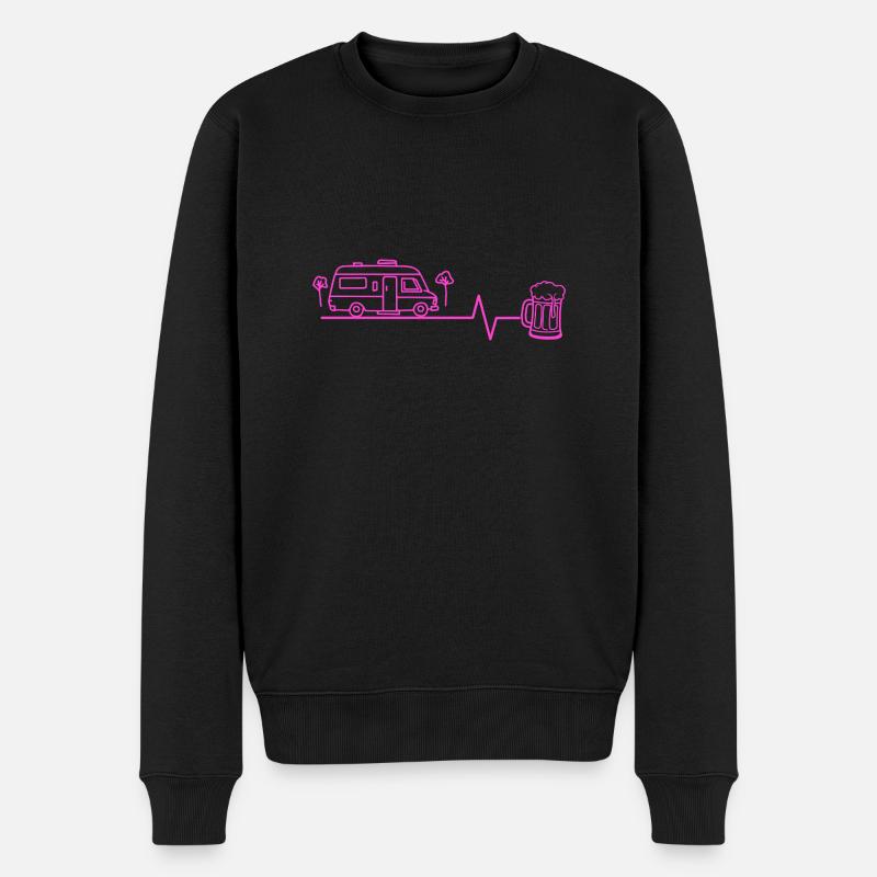 Camping-car & bière - Pull Premium bio Homme - noir