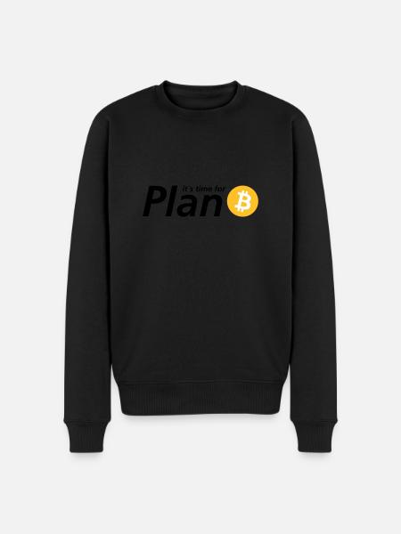 Time for plan B - Men's Premium Organic Jumper - black