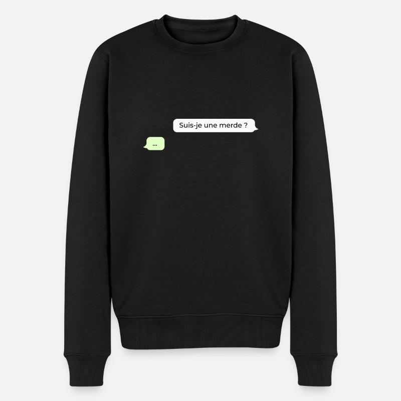 Suis je une merde ? - Pull Premium bio Homme - noir