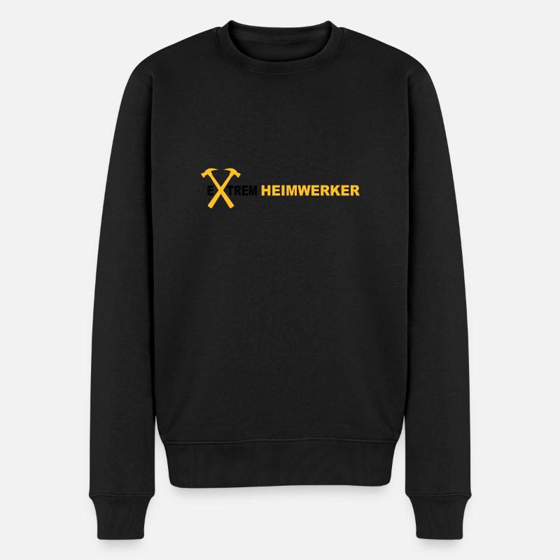 Heimwerker - Männer Premium Bio Pullover - Schwarz