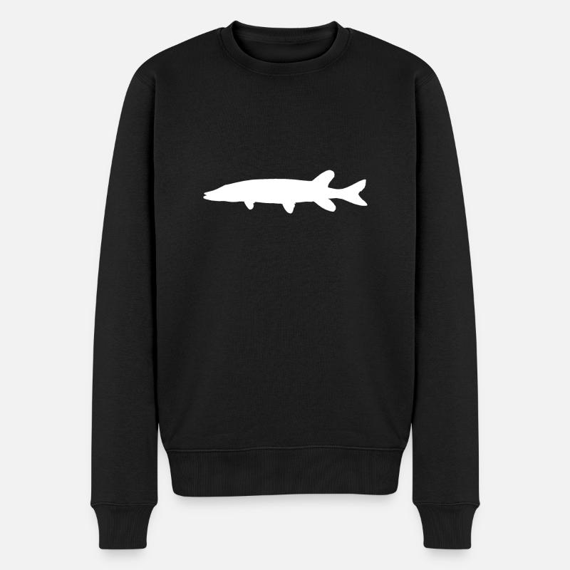 Brochet blanc - Pull Premium bio Homme - noir