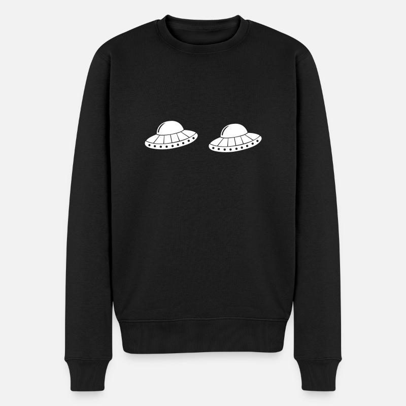 ufo 2 - Männer Premium Bio Pullover - Schwarz