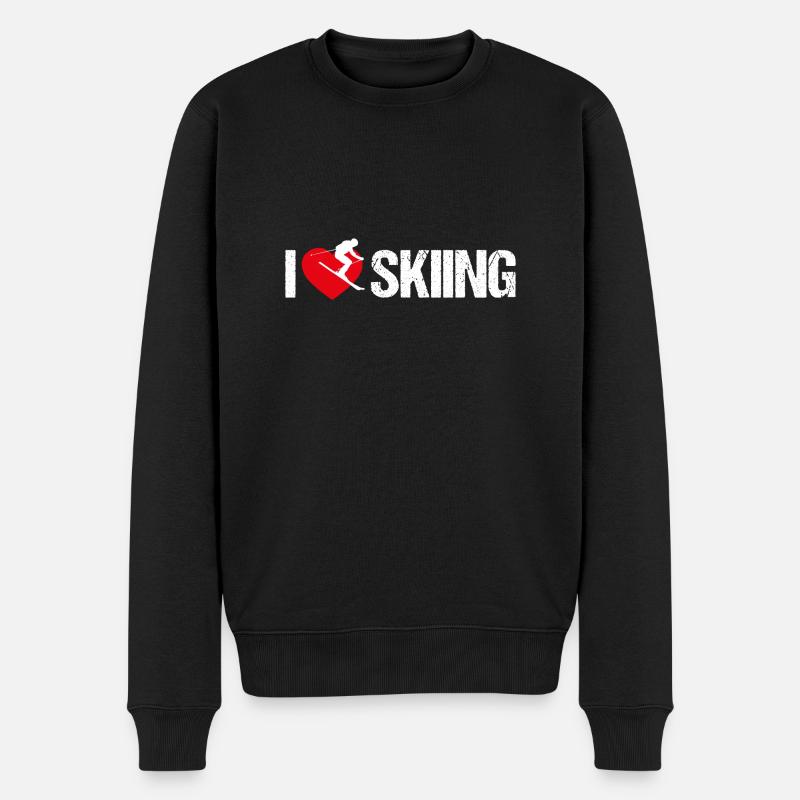 J’adore le ski - Pull Premium bio Homme - noir