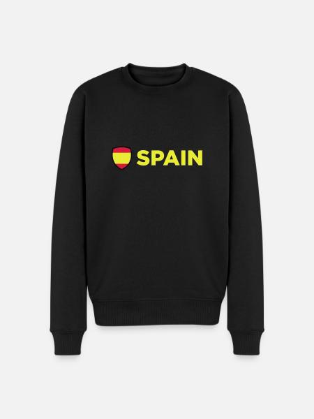 National Flag Of Spain - Men's Premium Organic Jumper - black