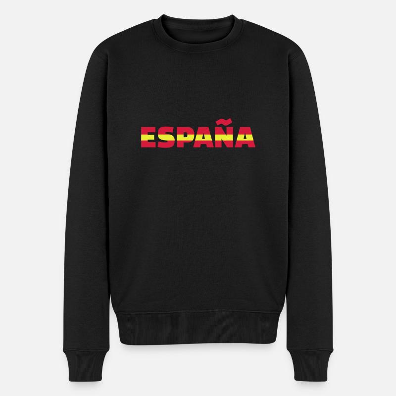 Spanien - Männer Premium Bio Pullover - Schwarz