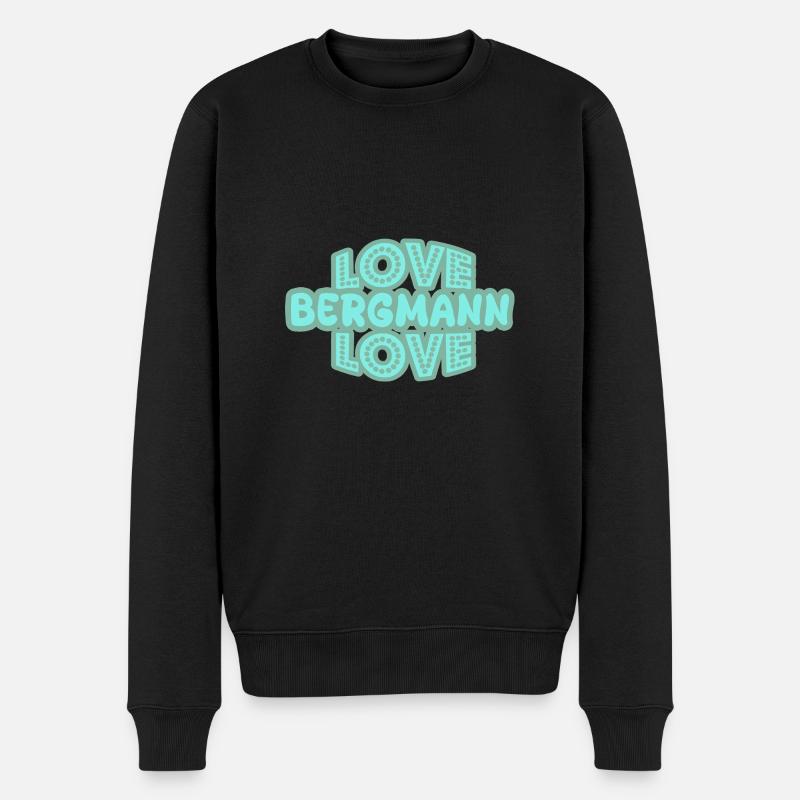 Bergmann - Männer Premium Bio Pullover - Schwarz