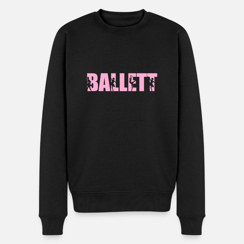 ballett - Männer Premium Bio Pullover - Schwarz