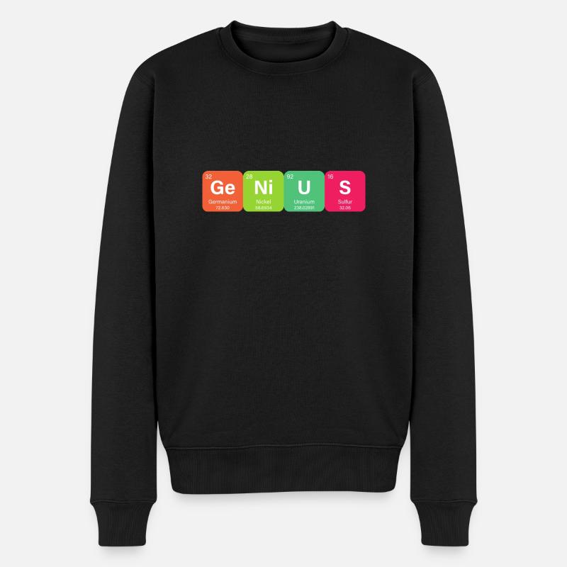 Élément de tableau périodique Genius - Pull Premium bio Homme - noir
