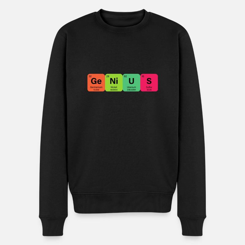 Élément de tableau périodique Genius - Pull Premium bio Homme - noir