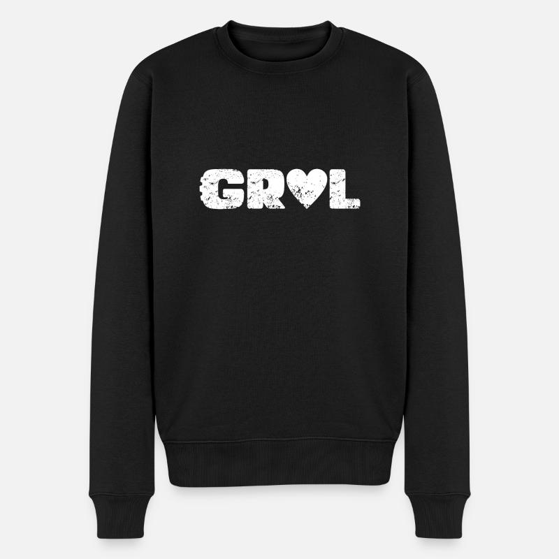 L’amour du gravier - Pull Premium bio Homme - noir