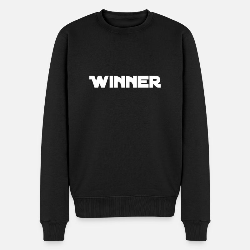 Winner - Männer Premium Bio Pullover - Schwarz