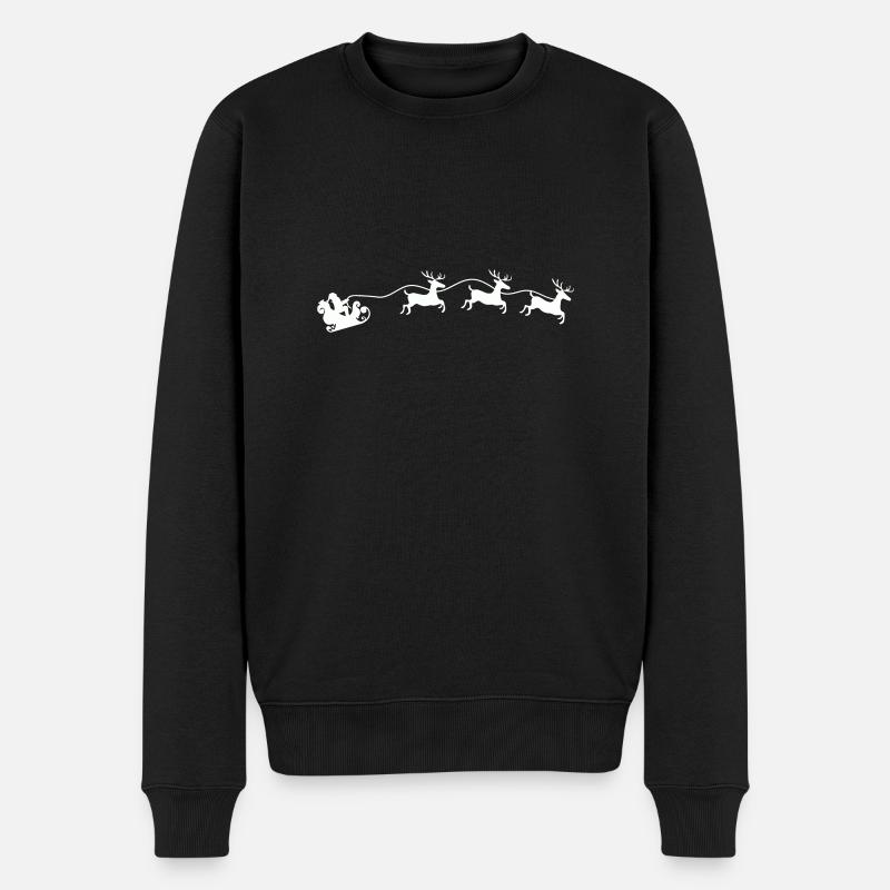 Traîneau du Père Noël - Pull Premium bio Homme - noir