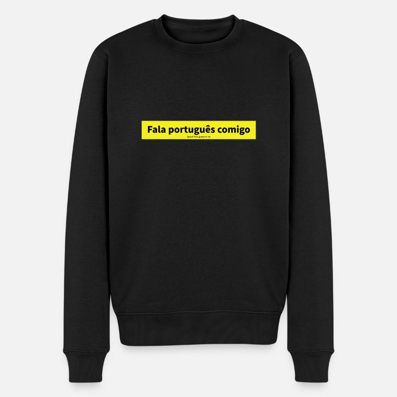Portugiesisch - Männer Premium Bio Pullover - Schwarz
