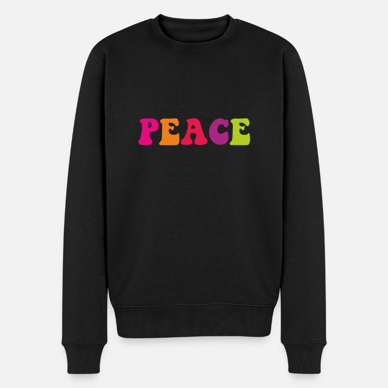 PEACE - Pull Premium bio Homme - noir