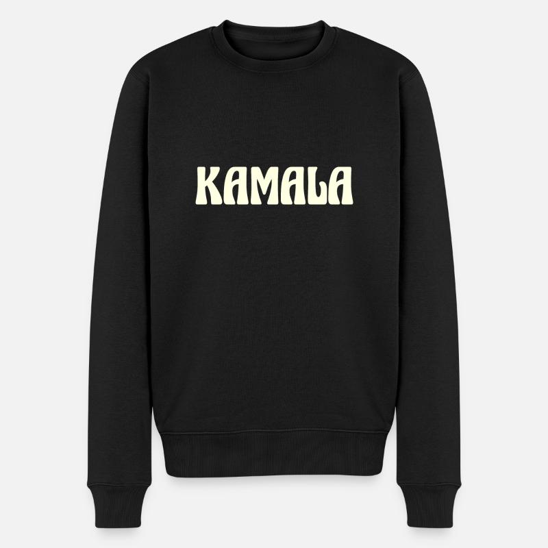Kamala Nom Texte - Pull Premium bio Homme - noir