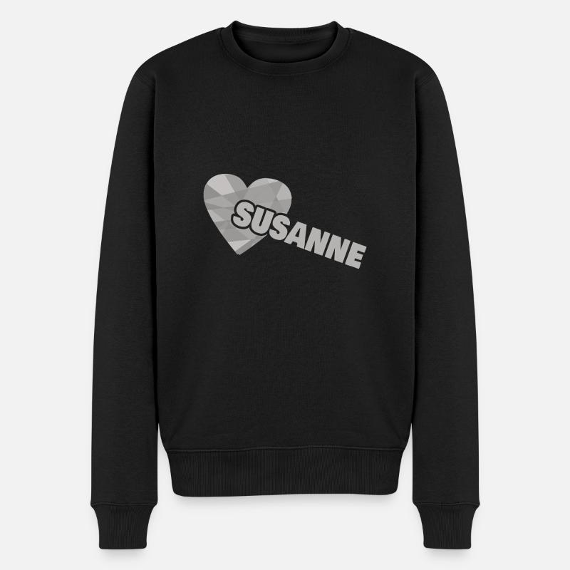 Liebe Susanne - Männer Premium Bio Pullover - Schwarz