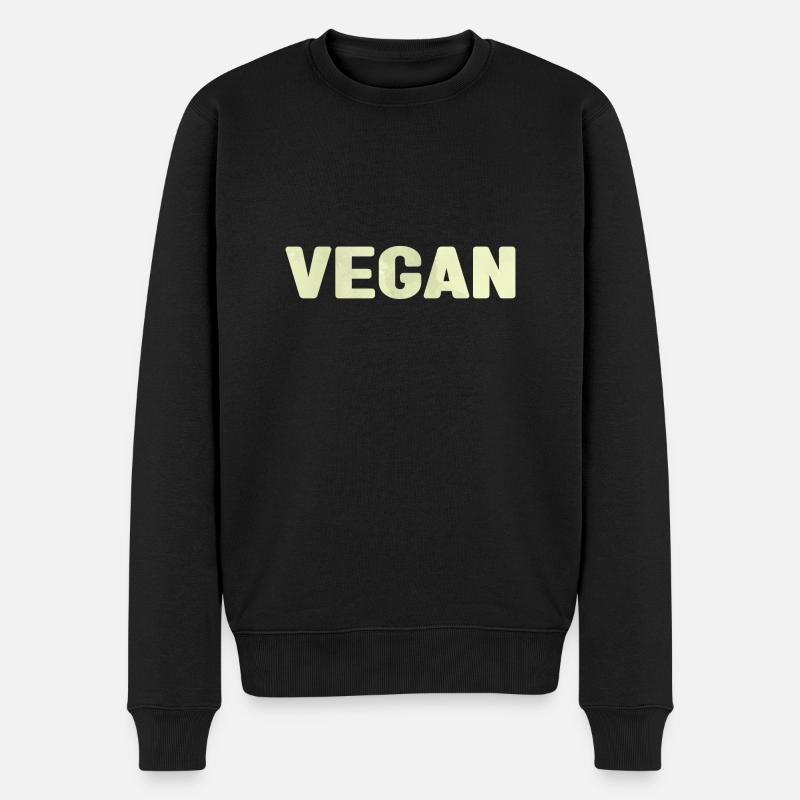 Vegan - splash - Pull Premium bio Homme - noir