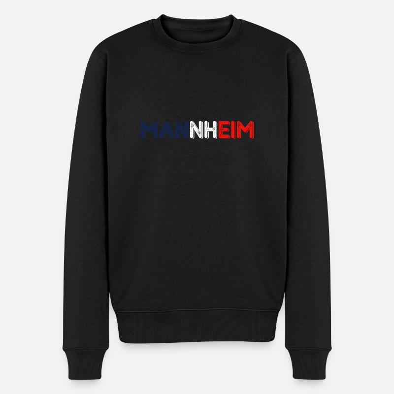 Mannheim Monnem Mannheimat - Männer Premium Bio Pullover - Schwarz