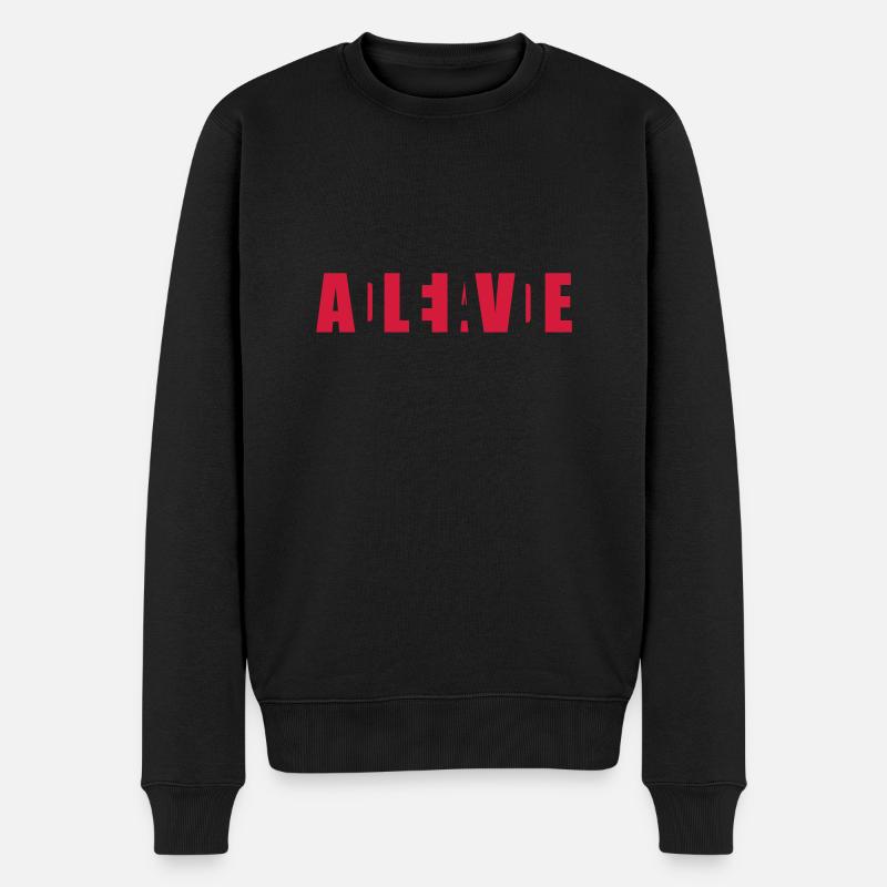 Dead or Alive - Männer Premium Bio Pullover - Schwarz