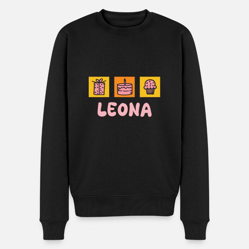 Leona - Pull Premium bio Homme - noir