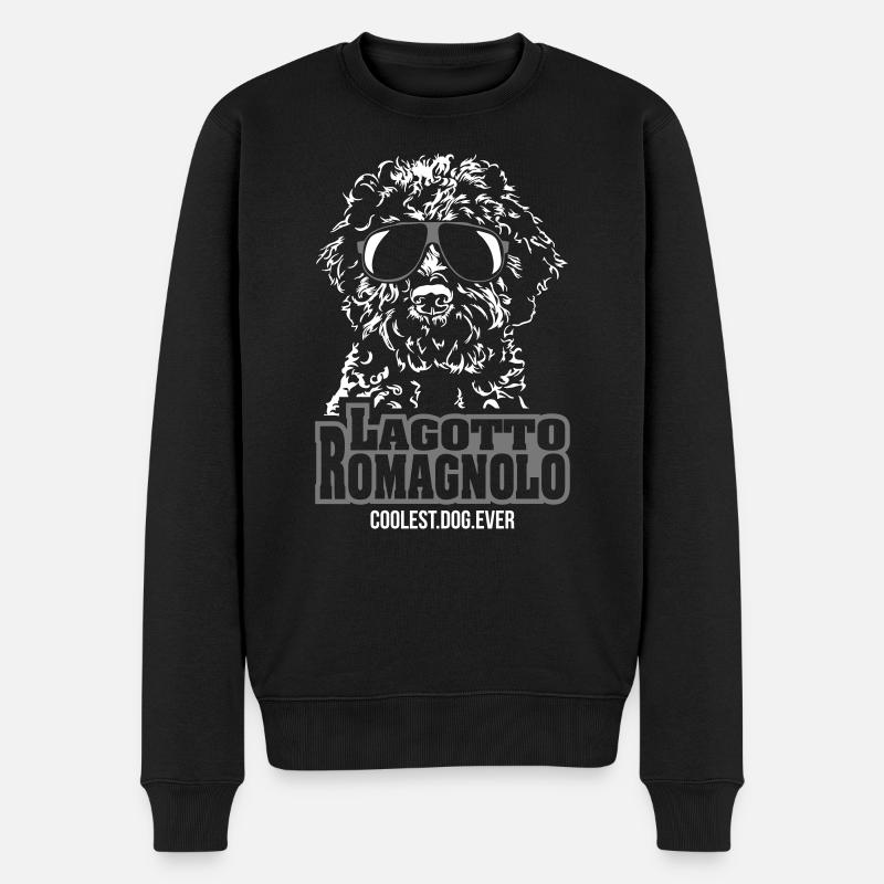 LAGOTTO ROMAGNOLO coolest dog Wilsigns Geschenk - Männer Premium Bio Pullover - Schwarz