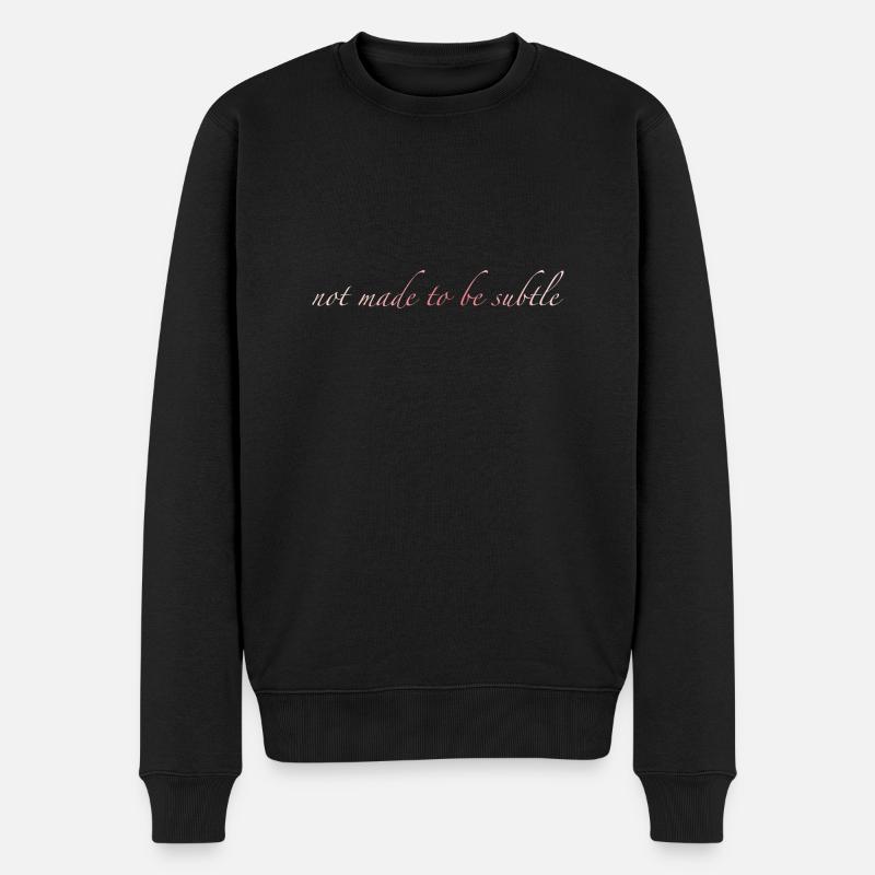 pas fait pour être subtil - Pull Premium bio Homme - noir