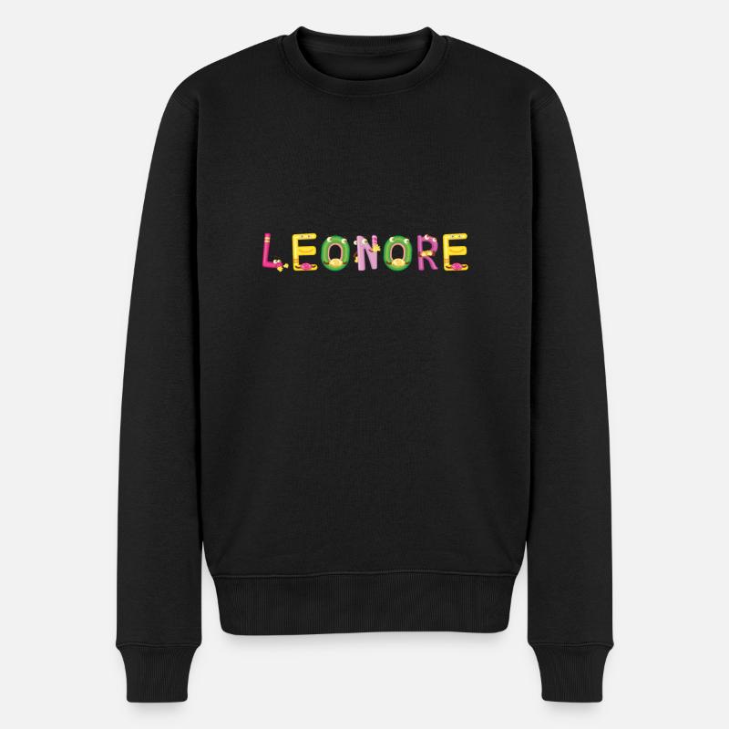 Leonore - Männer Premium Bio Pullover - Schwarz