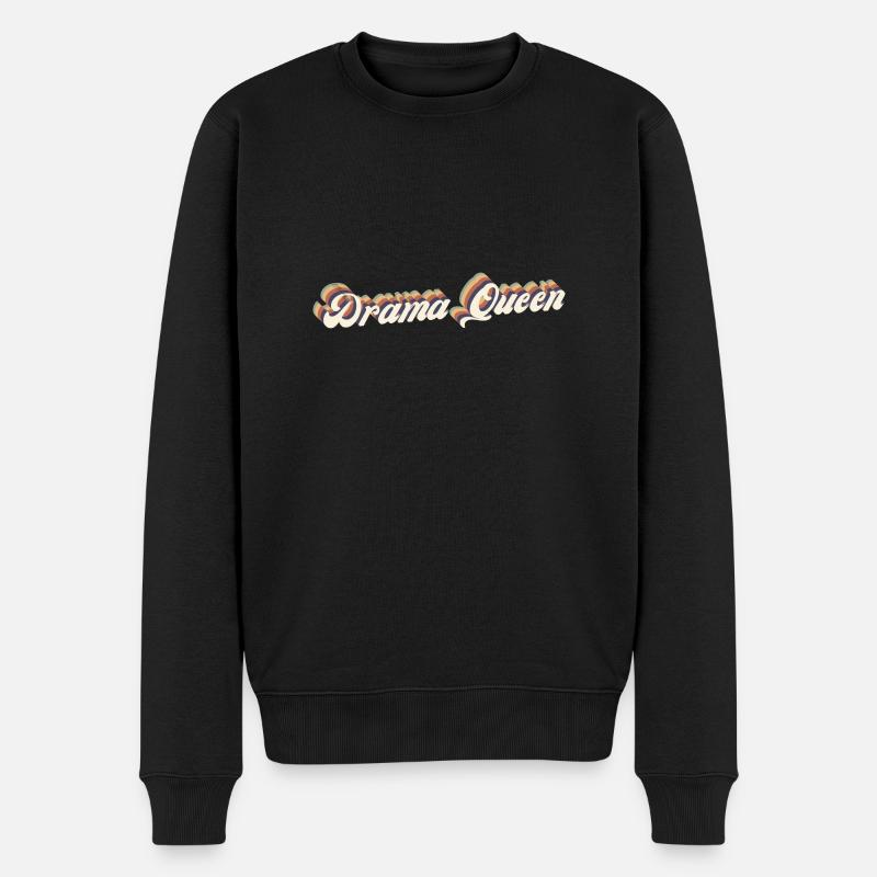 drama queen - Pull Premium bio Homme - noir