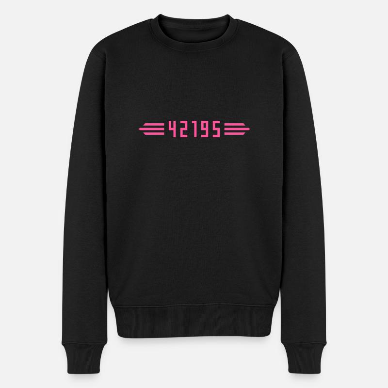 Marathon 42195 mètres - Pull Premium bio Homme - noir