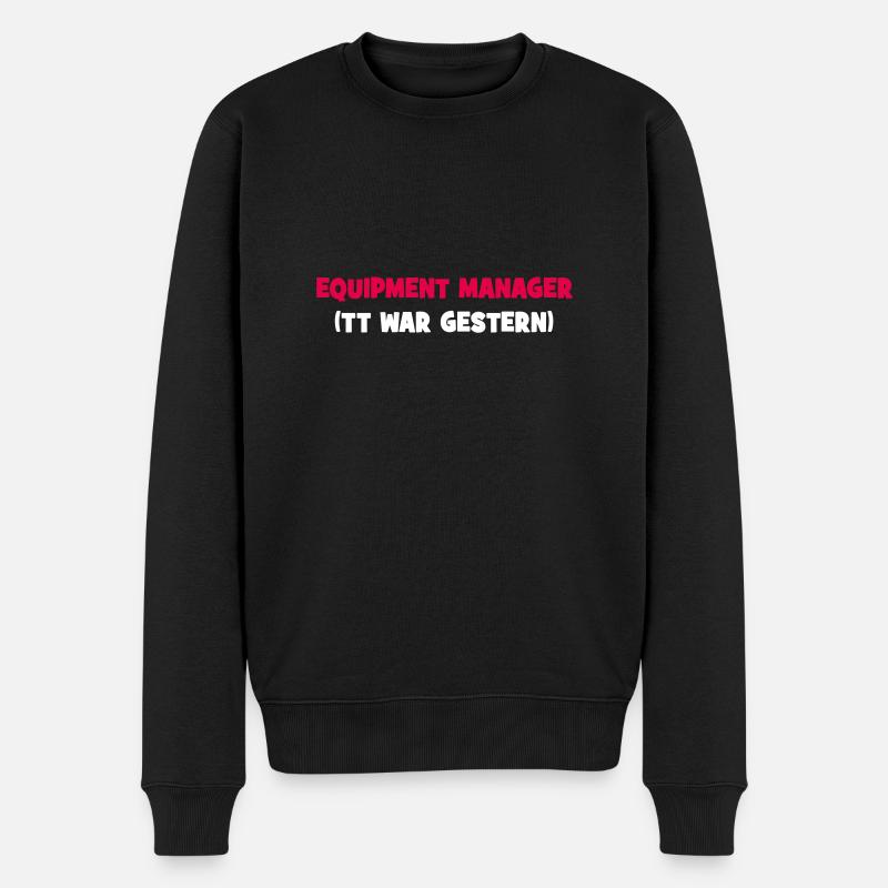 Equipment Manager - Männer Premium Bio Pullover - Schwarz