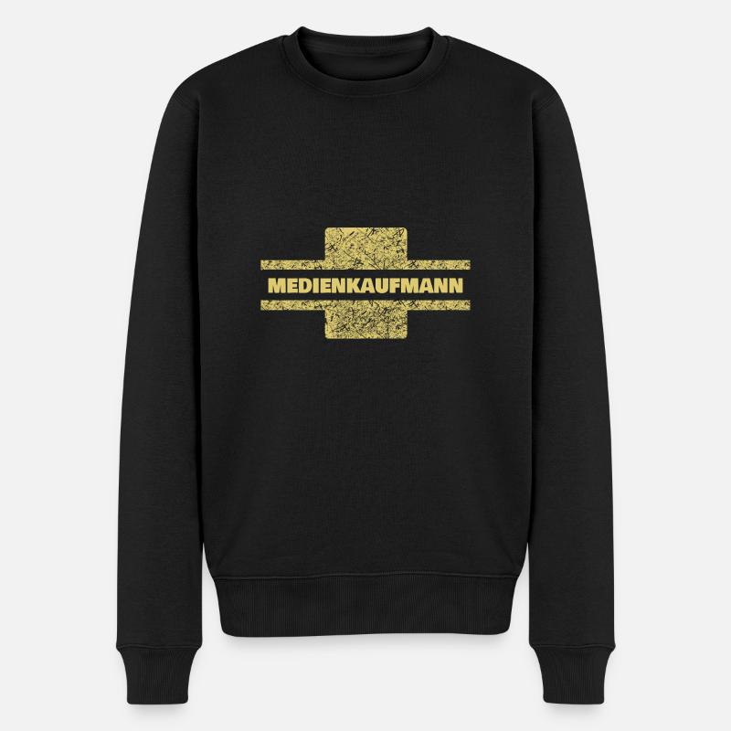 Beruf Medienkaufmann - Männer Premium Bio Pullover - Schwarz