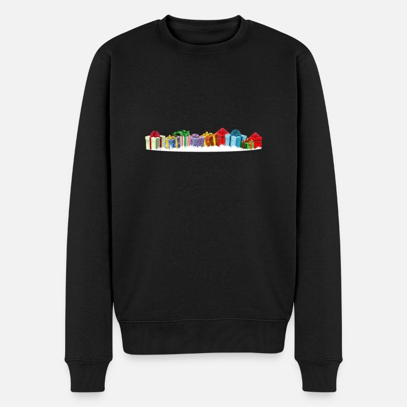 Geschenke Weihnachten - Männer Premium Bio Pullover - Schwarz