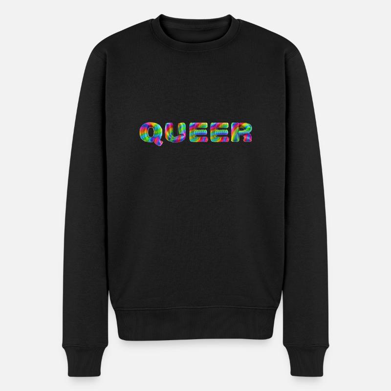 Queer - Pull Premium bio Homme - noir