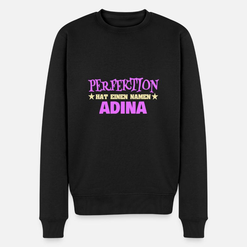 Geschenk für Ad - Männer Premium Bio Pullover - Schwarz