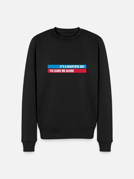 leave me alone day - Men's Premium Organic Jumper - black