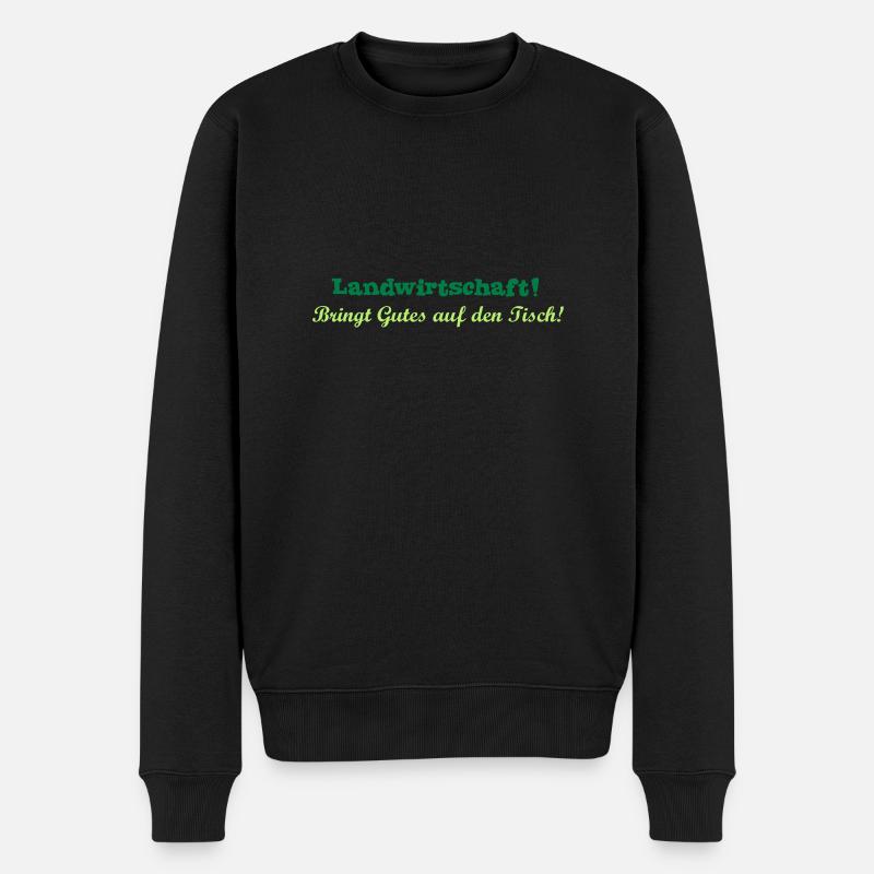 Agriculture - Pull Premium bio Homme - noir