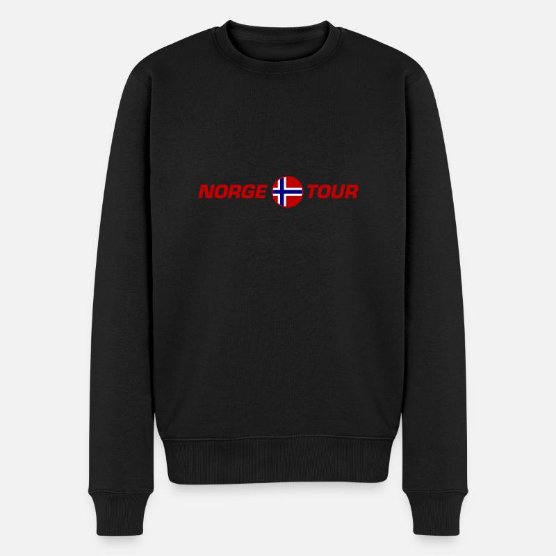 Norwegen Tour - Männer Premium Bio Pullover - Schwarz