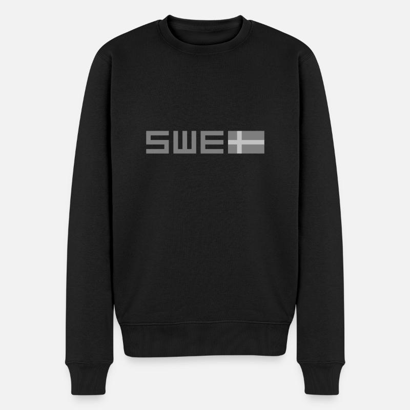 Drapeau tactique de la Suède - Pull Premium bio Homme - noir